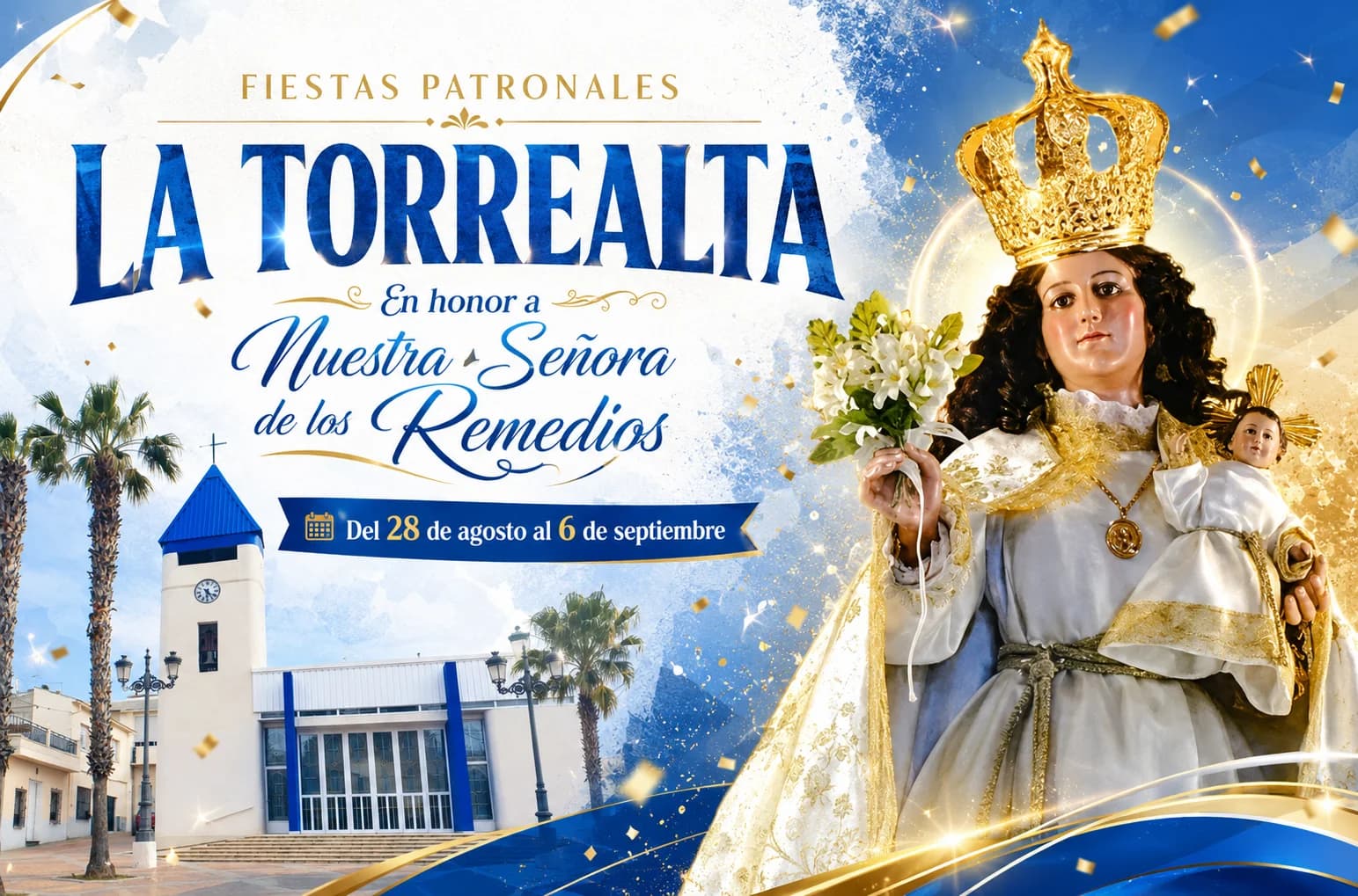 Cartel oficial de las Fiestas Patronales de Torrealta 2026, en honor a Nuestra Señora de los Remedios, Molina de Segura